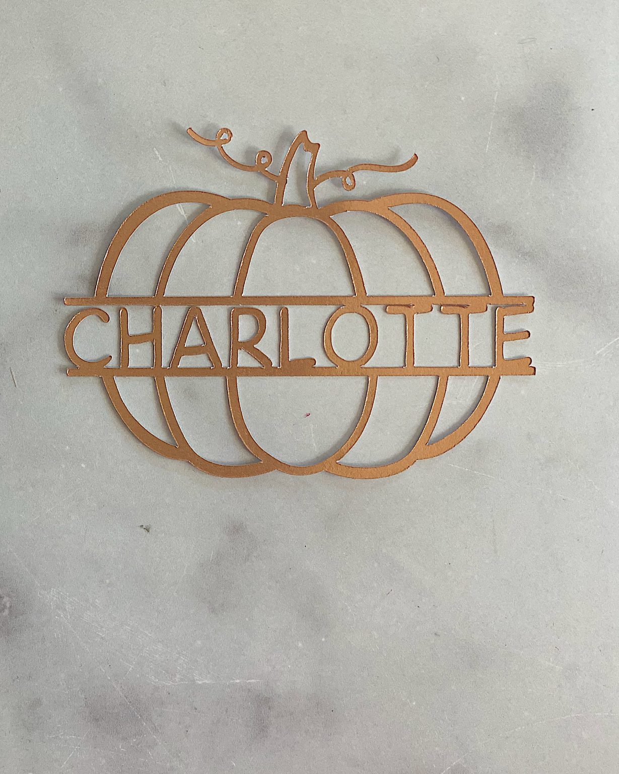 Pumpkin Place Card