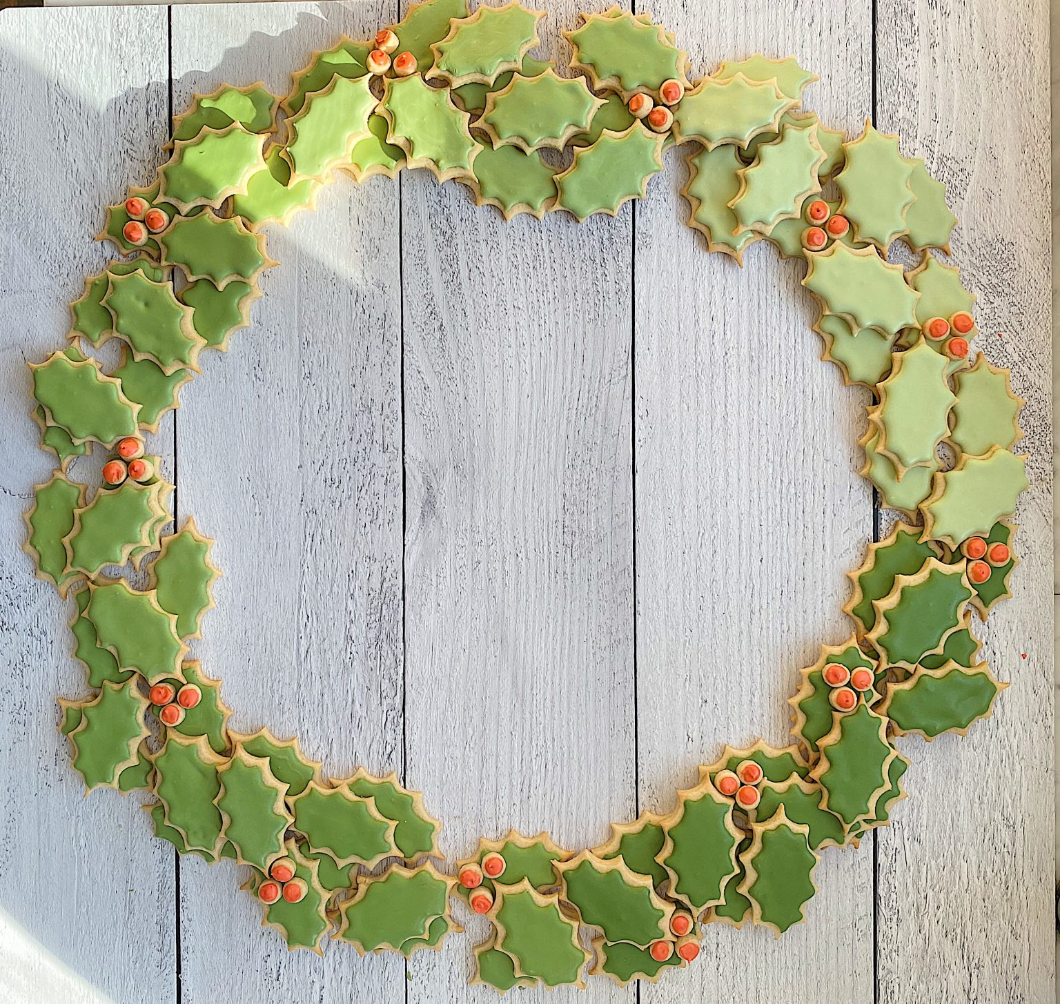 Christmas Cookie Wreath 16