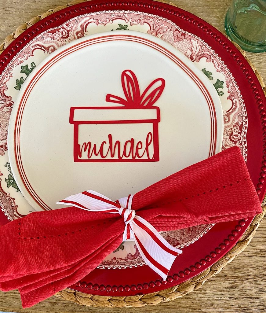 Christmas Dinner Place Cards 
