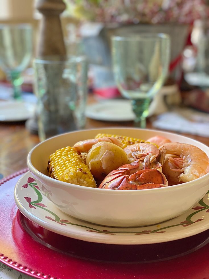 Dinner Grill Ideas Holiday Shmimp and Lobster boil