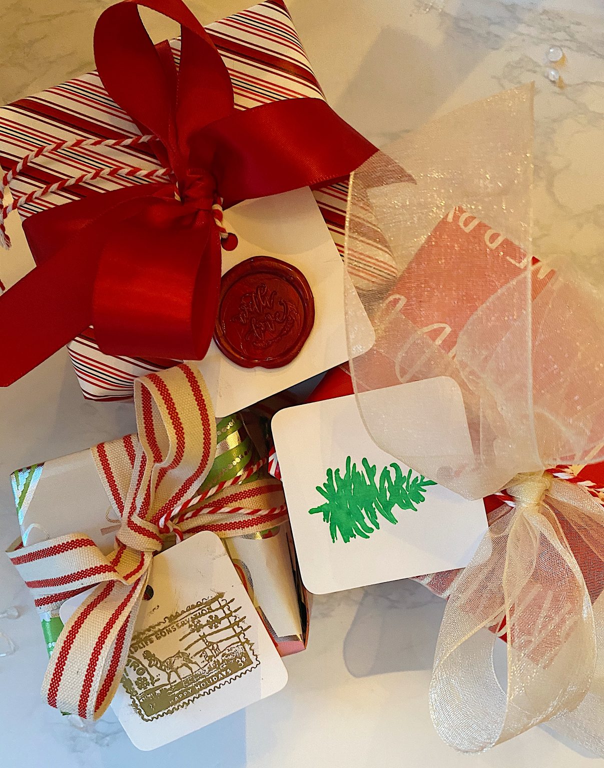 Gifts with DIY tags