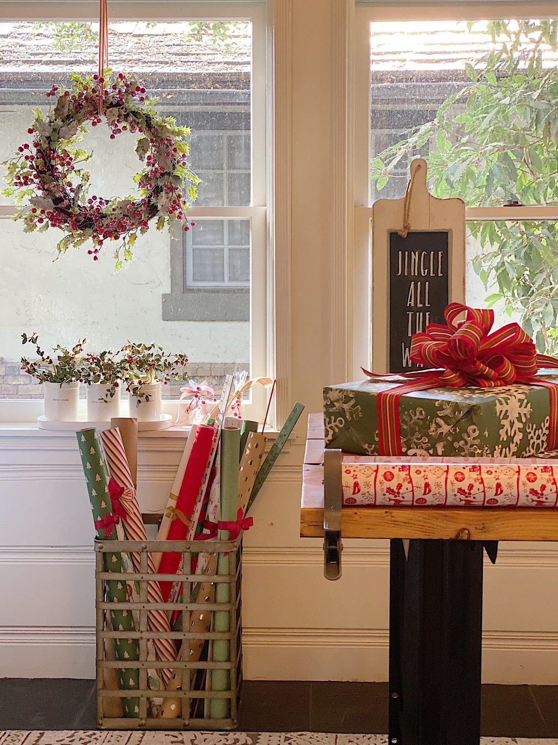 How to Organize Your Gift Wrapping Room MY 100 YEAR OLD HOME