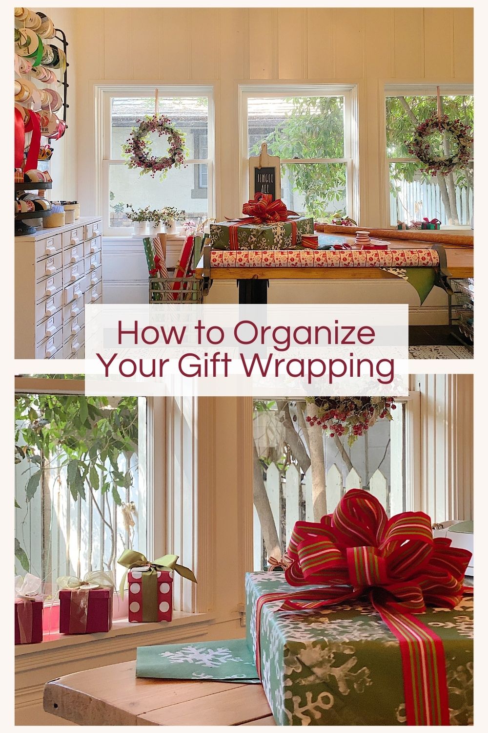 How to Organize Your Gift Wrapping Room MY 100 YEAR OLD HOME