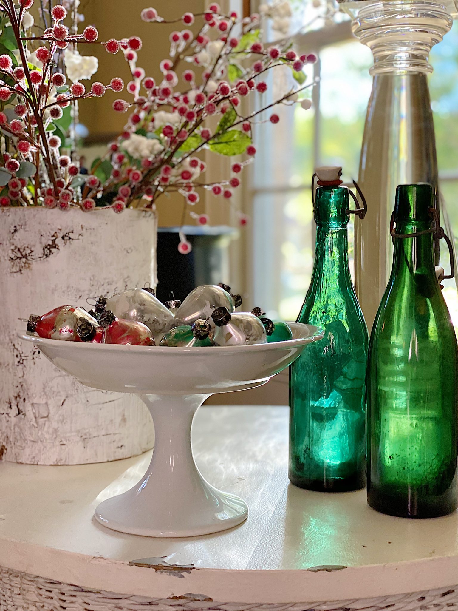 Mercury Glass Christmas Ornaments