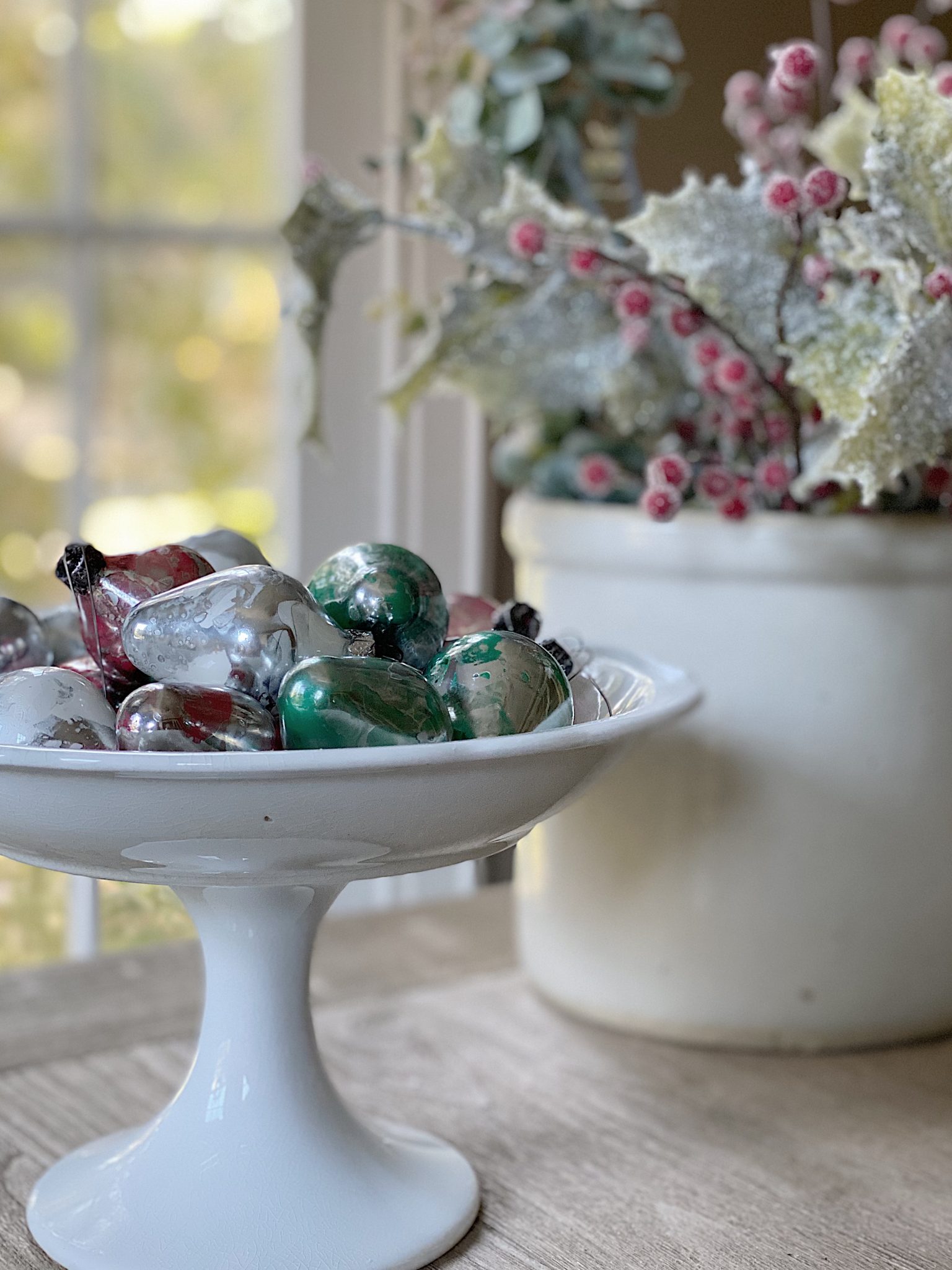 Mercury Glass Christmas Ornaments