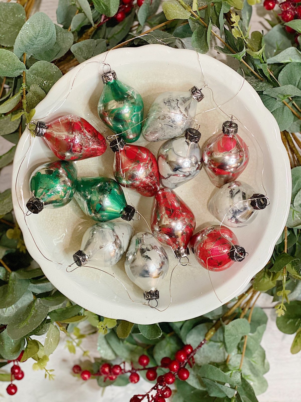 Mercury Glass Ornaments