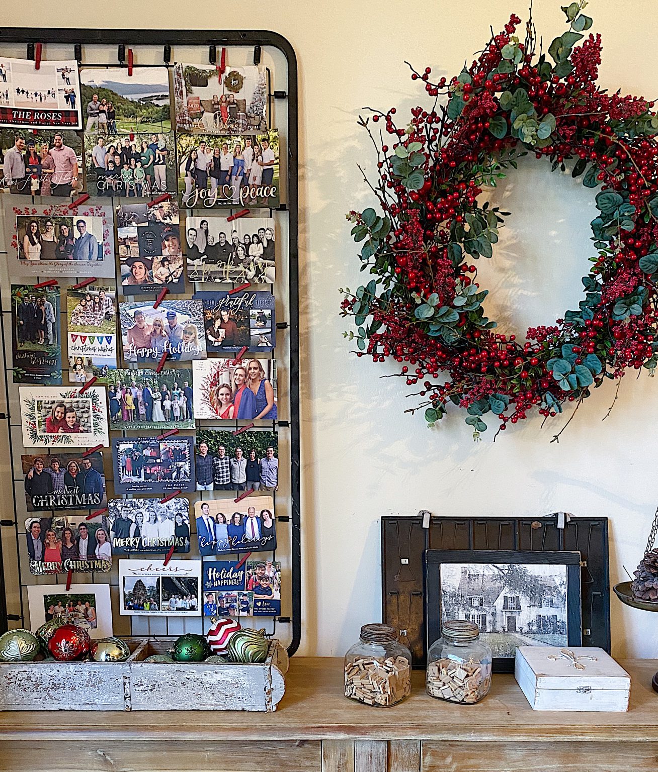 Ways to Display Christmas Cards