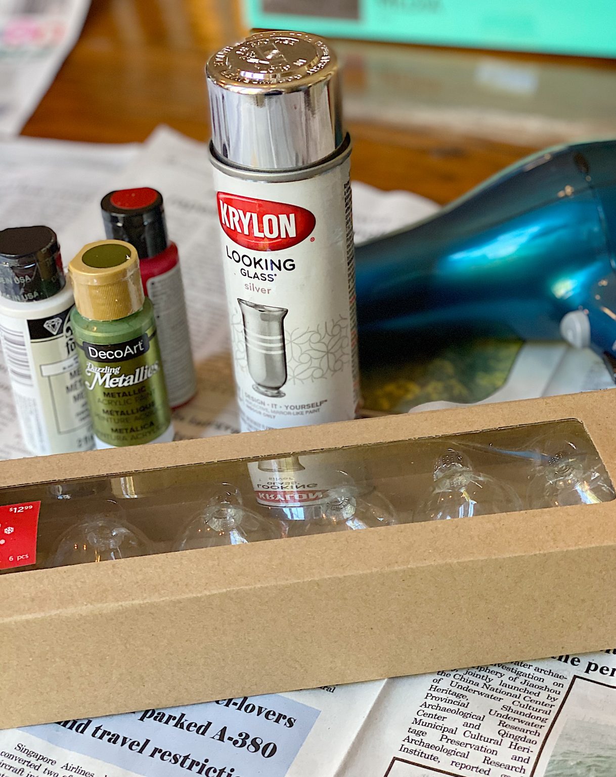 What You Need to Make Mercury Glass Ornaments
