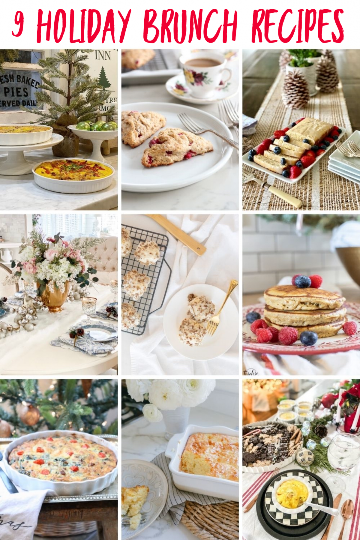Now that our Christmas Dining Table is set, I am excited to share with you some amazing Christmas Brunch recipes for frittatas.