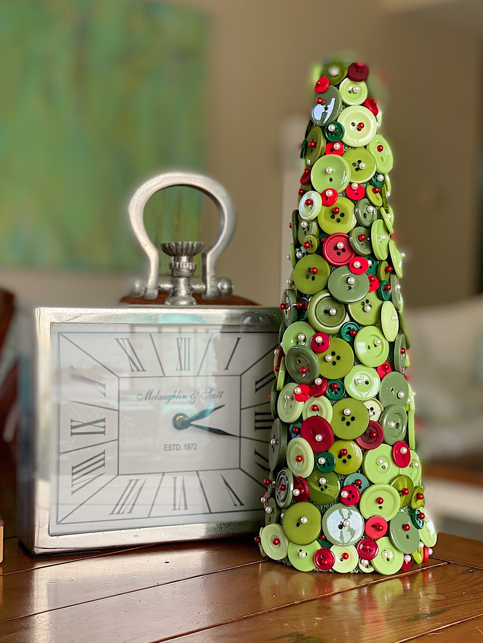 Button Christmas Tree Craft