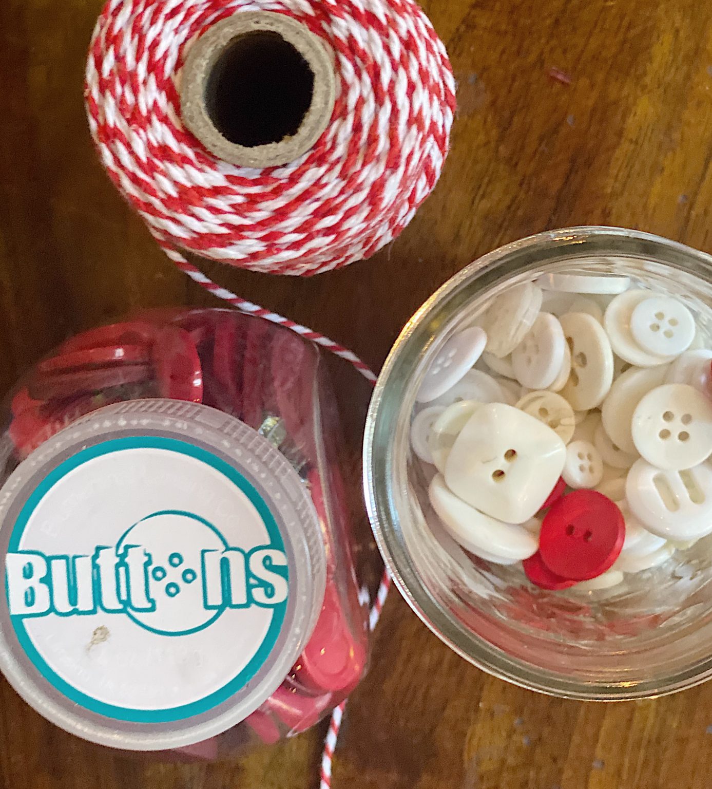 Buttons for Christmas crafts