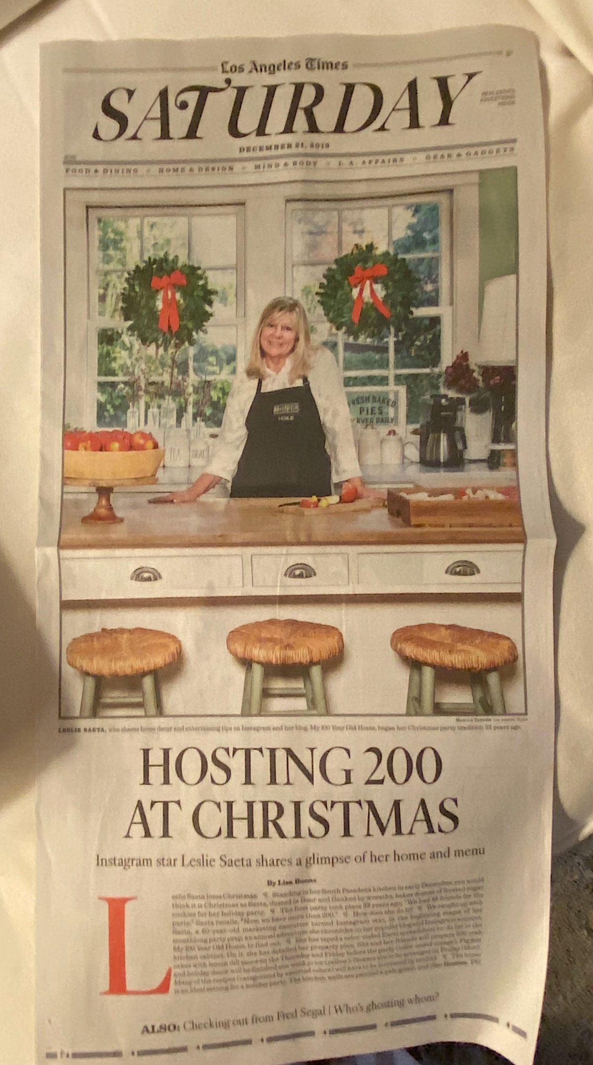 Christmas Party LA Times Article