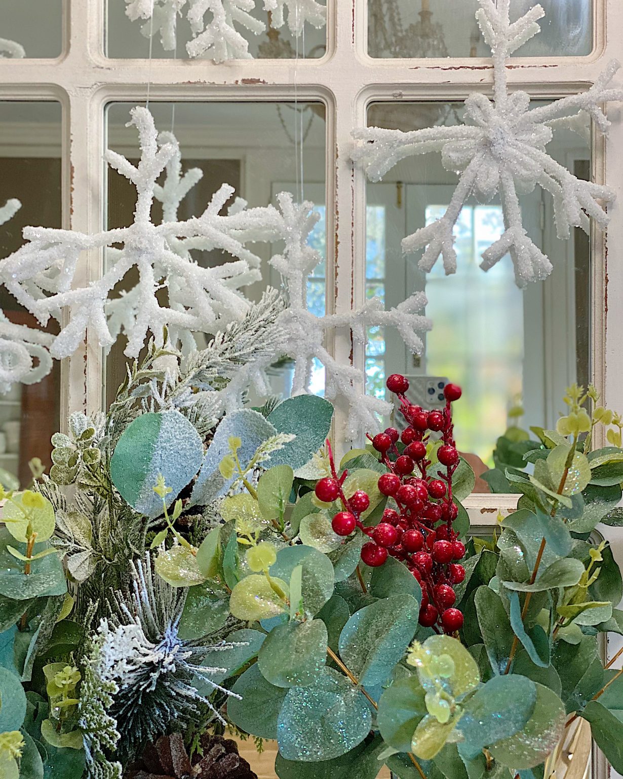 Hanging Handmade Snowflakes