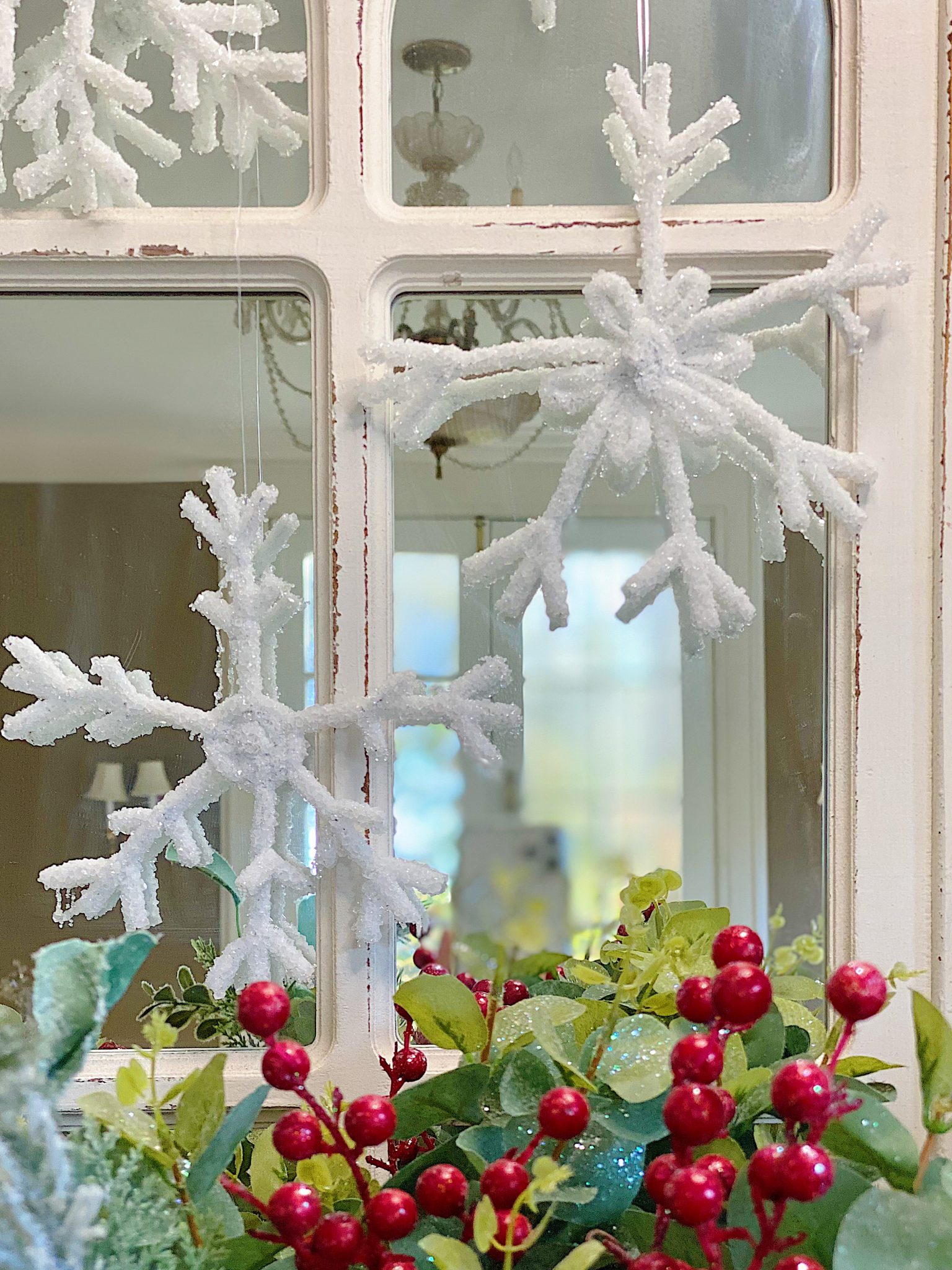 Pipe Cleaner snowflakes