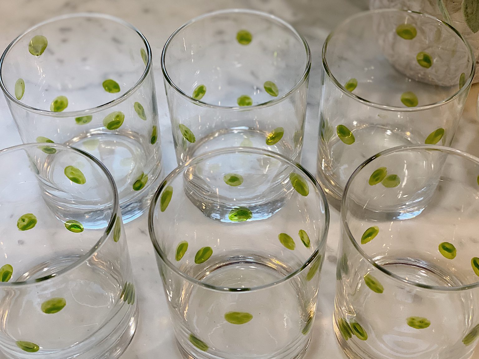 Set of Hand Painted Glasses