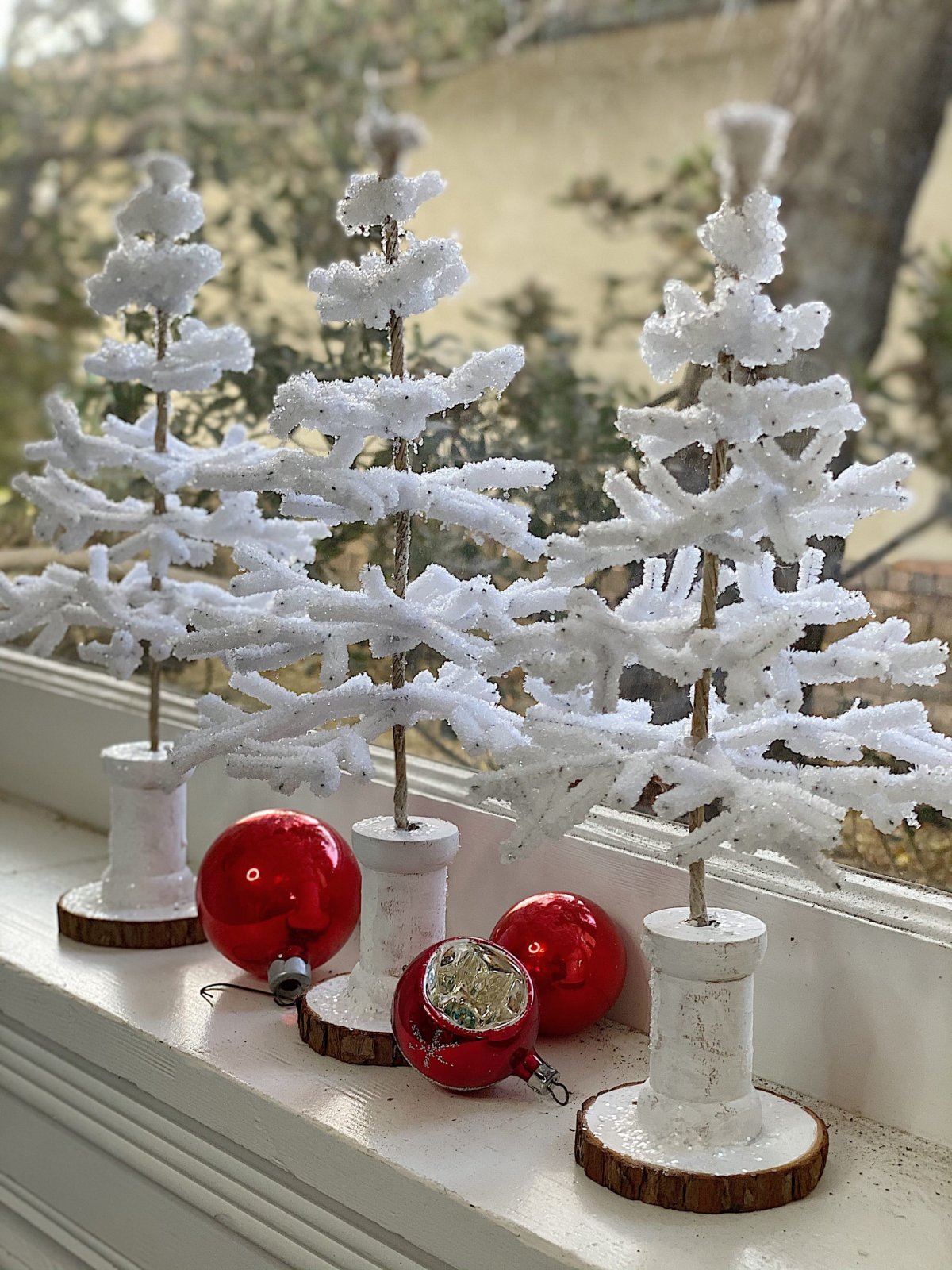 Artificial Mini Christmas Tree Feather with Light Ornaments Home Tabletop  Decor