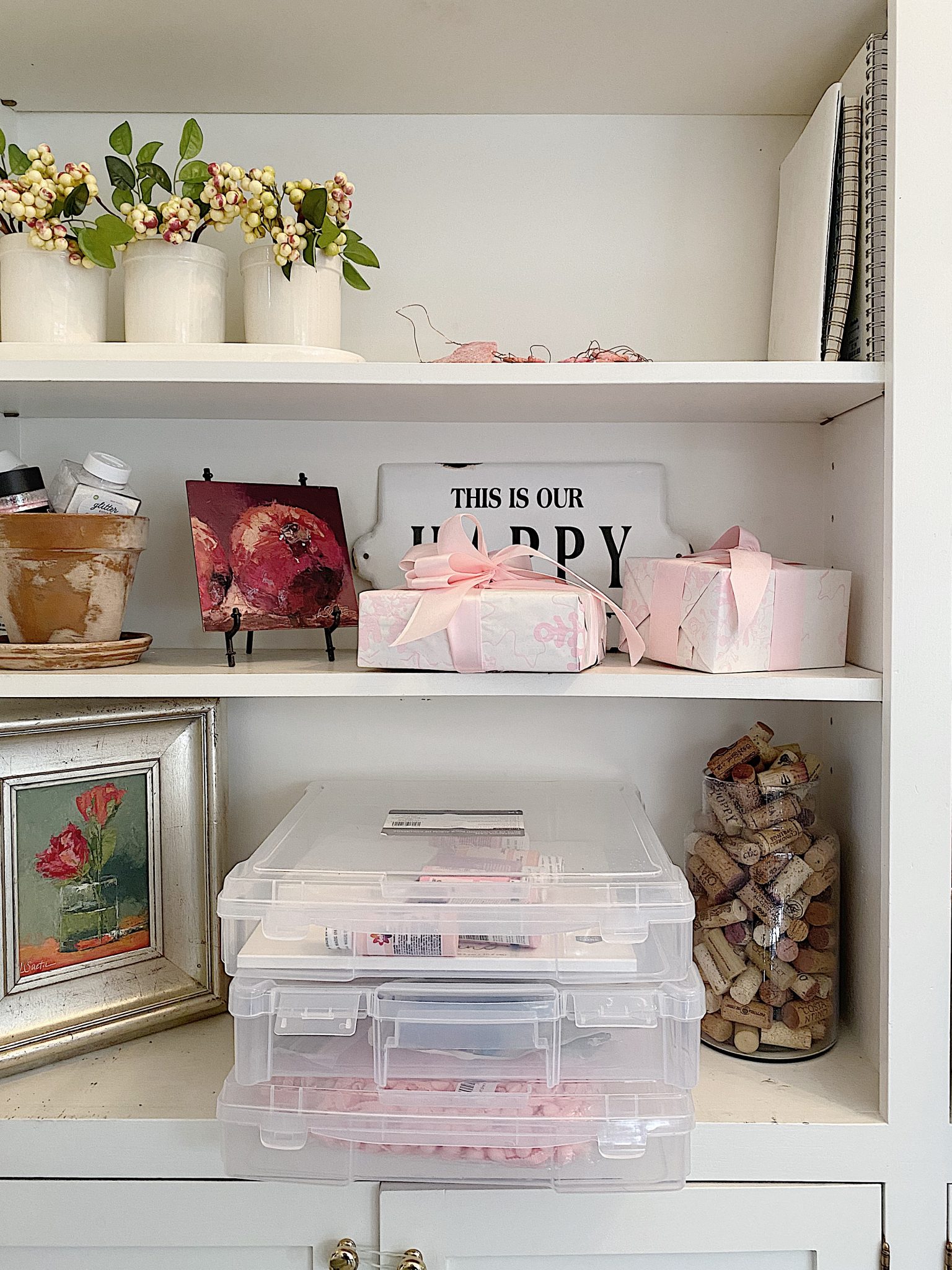 Craft Room Organization Project Bins