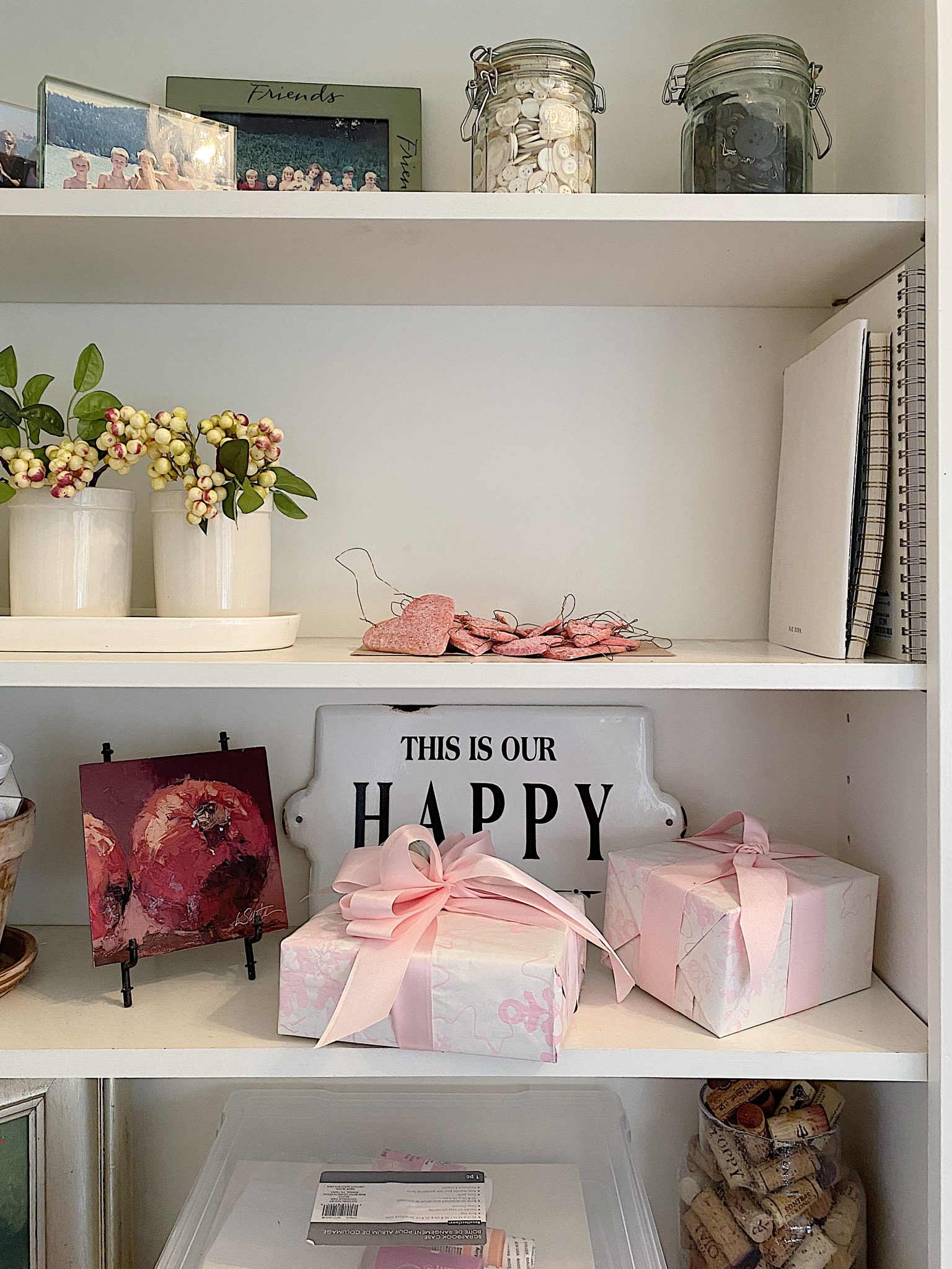 Craft Room Organization Shelves