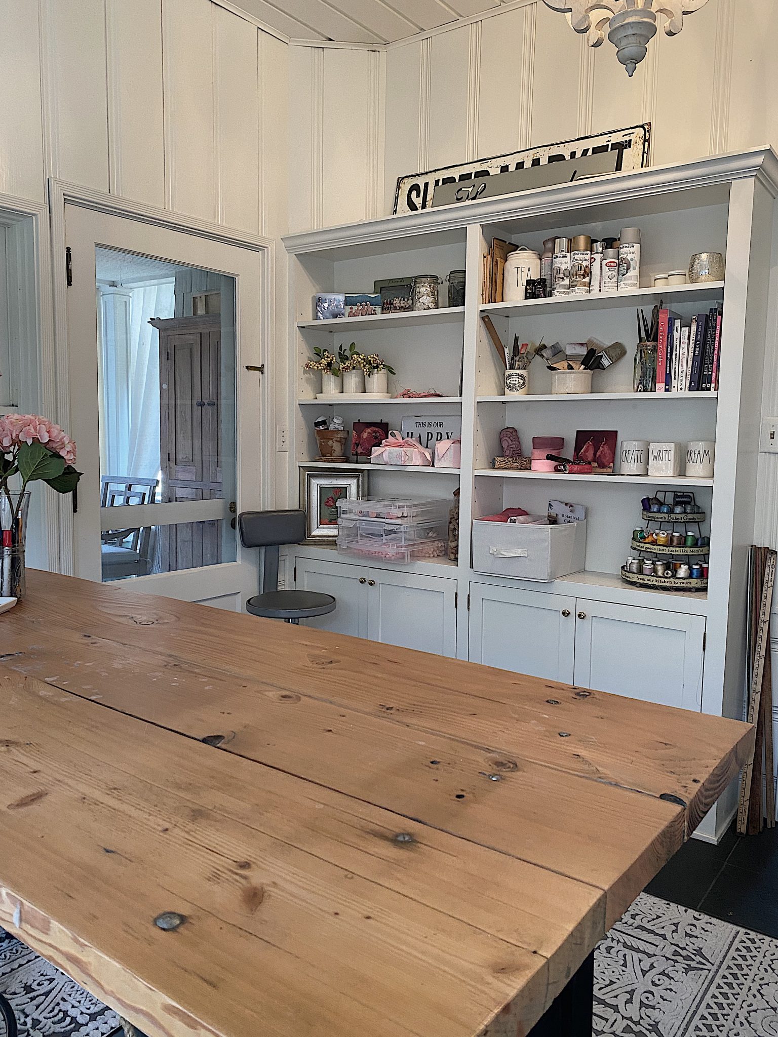 Craft Room Organization for Winter