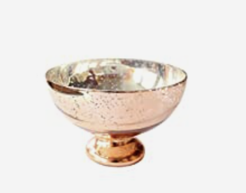 Pedestal Copper Bowl