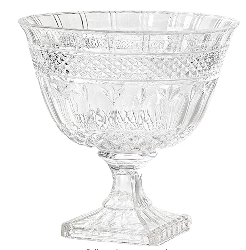 Pedestal Cut Glass Bowl