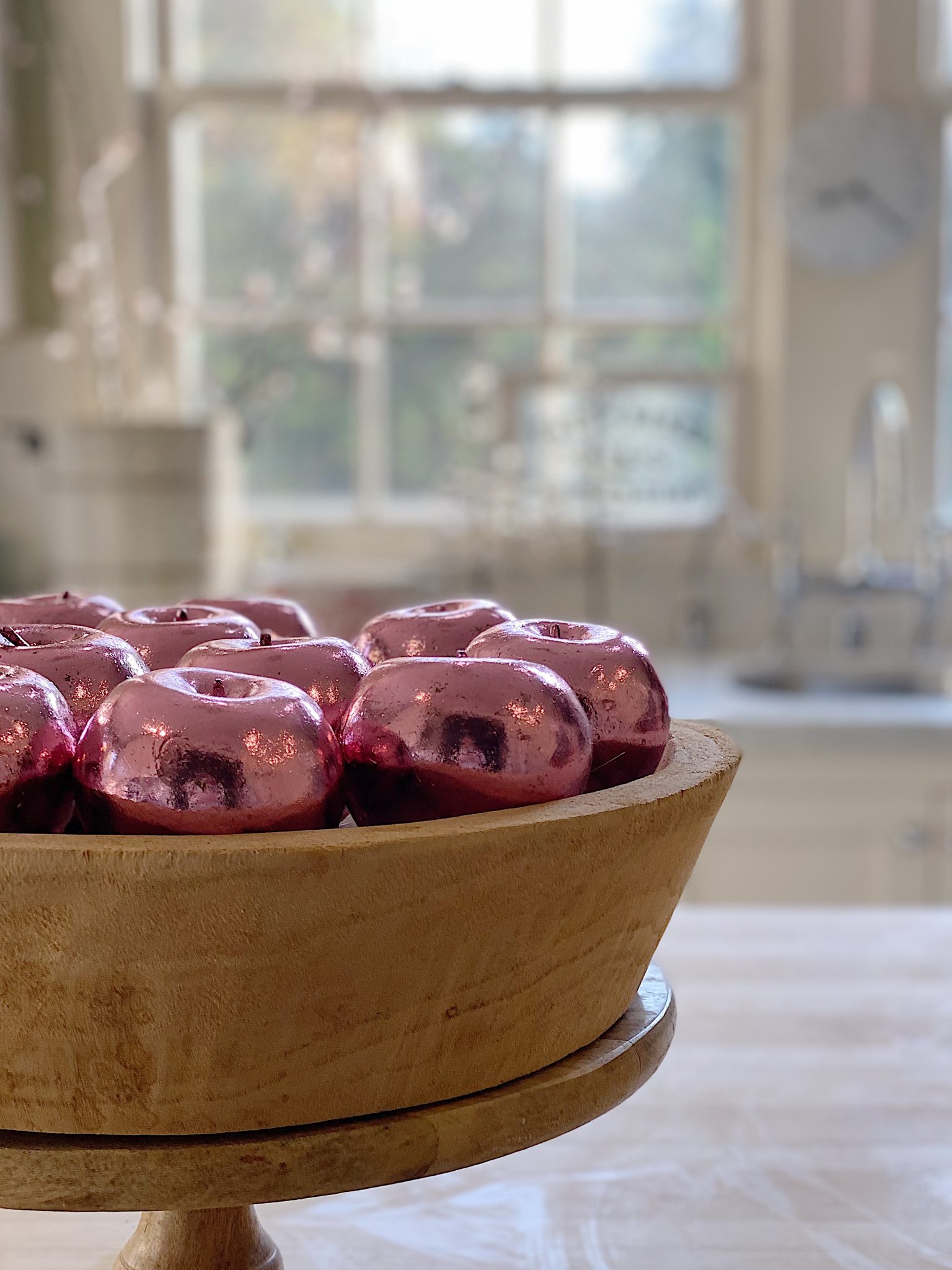 Pink Foil Leaf Apples