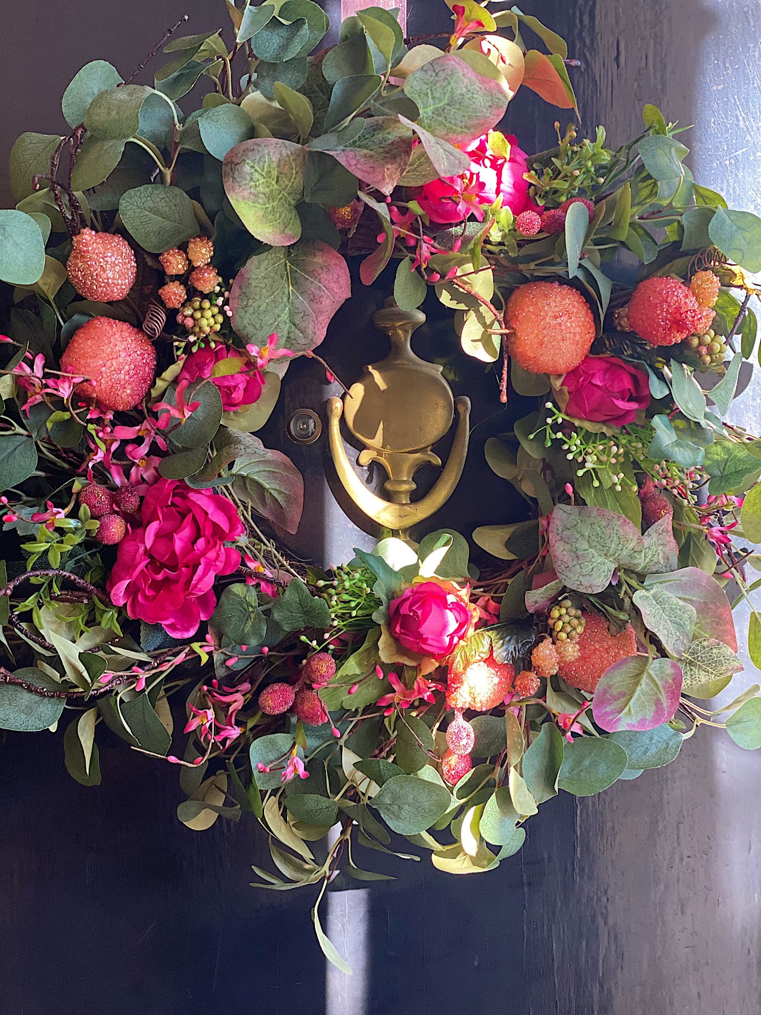 farmhouse front porch wreath DIY