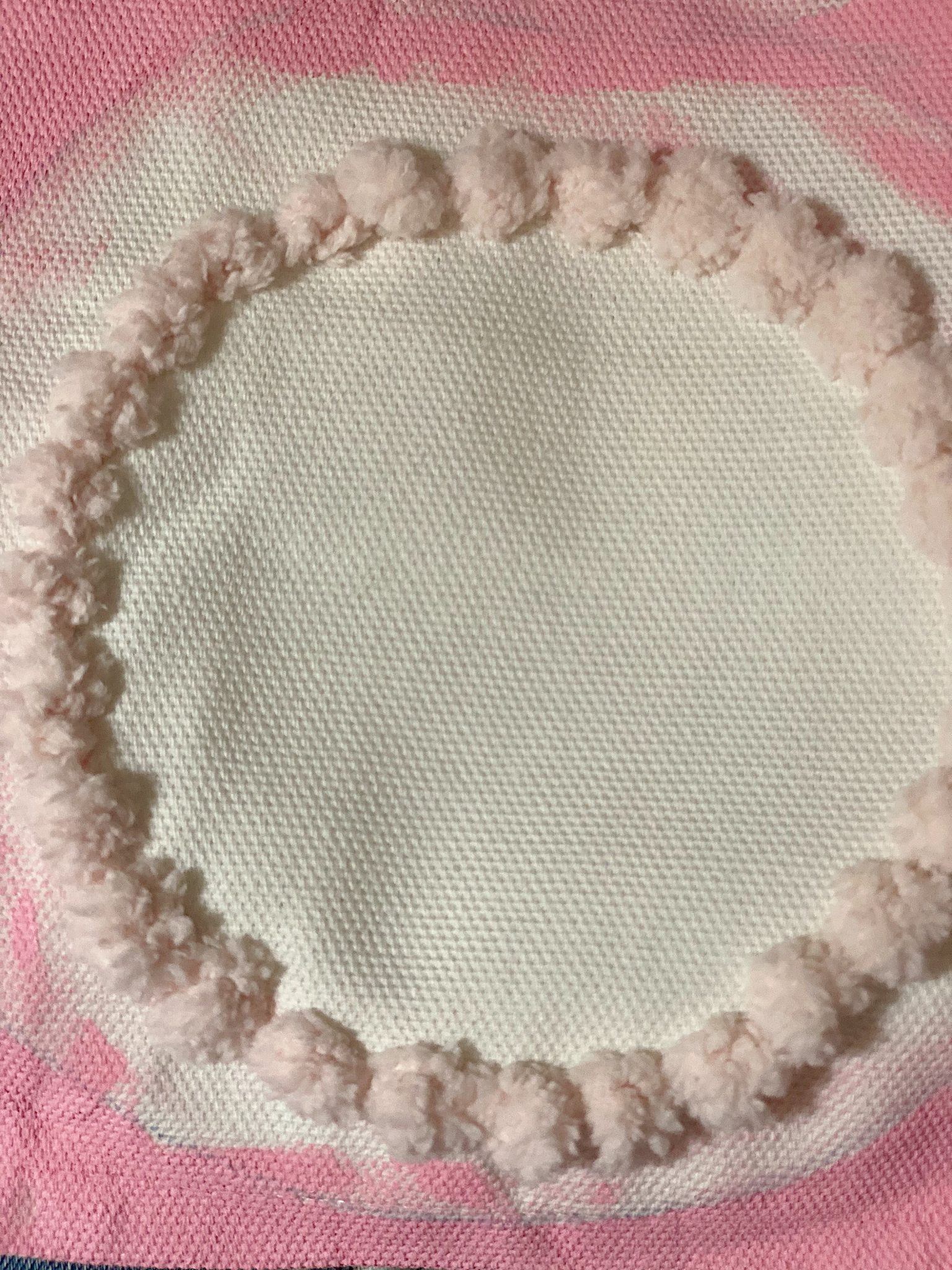 Adding French Knots to a Pillow DIY