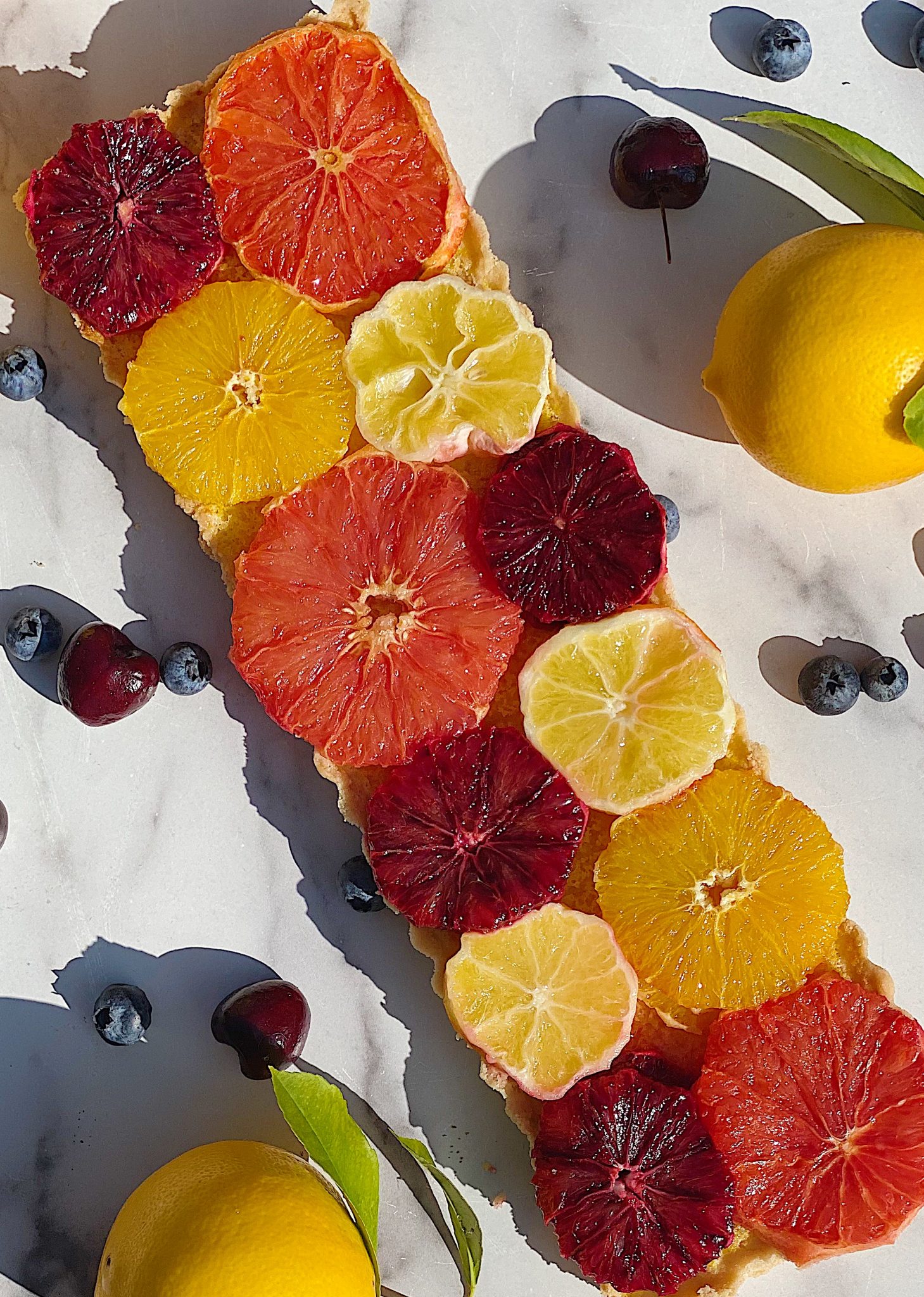 Citrus Stained Lemon Tart Recipe