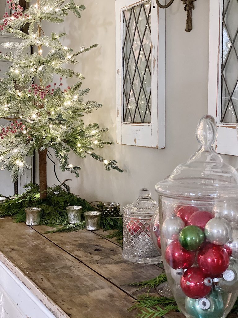 How to Decorate with Glass Apothecary Jars - MY 100 YEAR OLD HOME