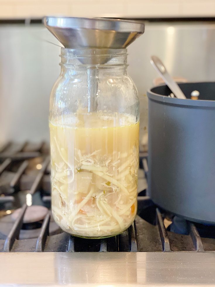 Homemade Chicken Noodle Soup in a Jar