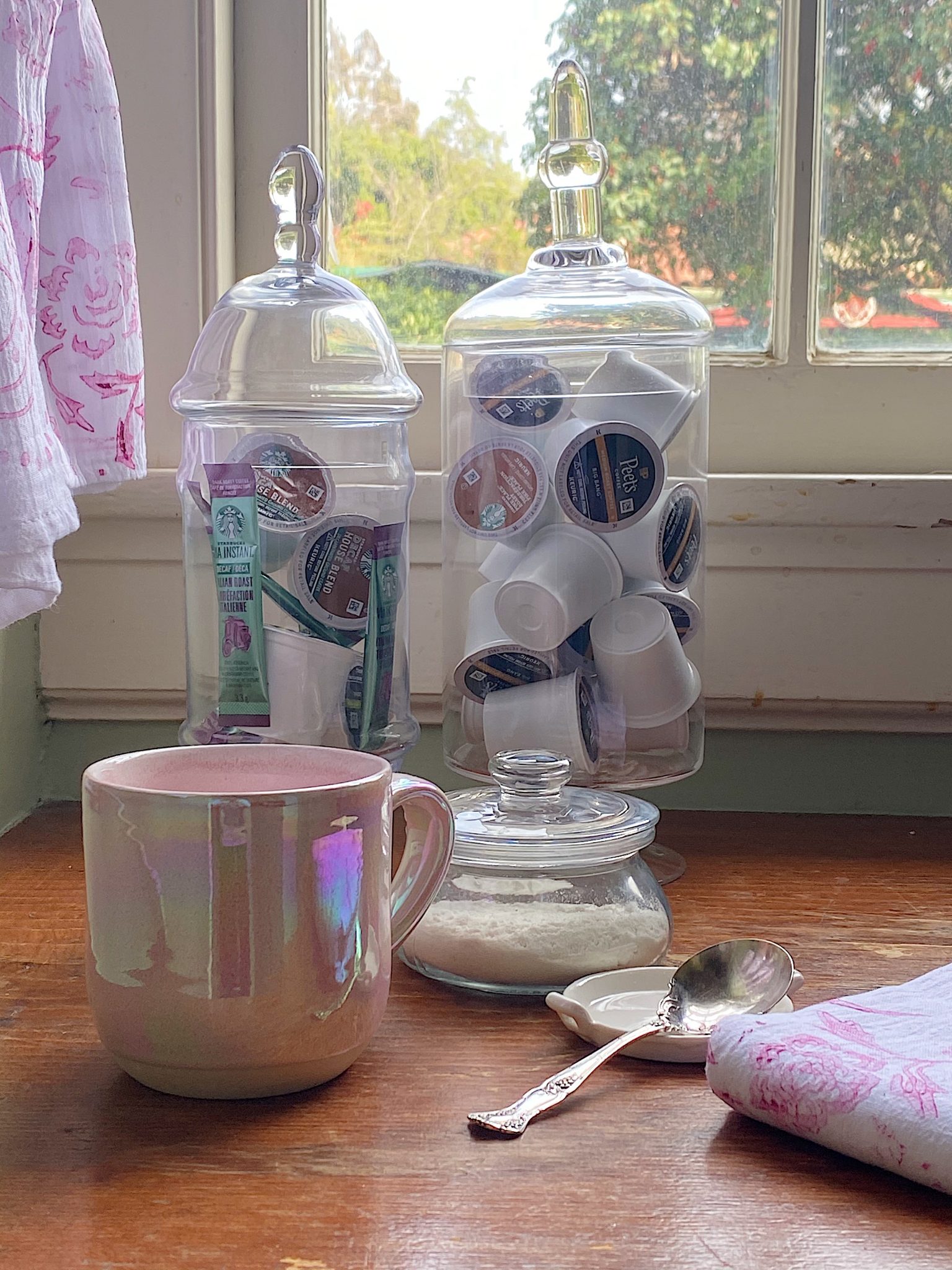 Apothecary Glass Jars and Coffee