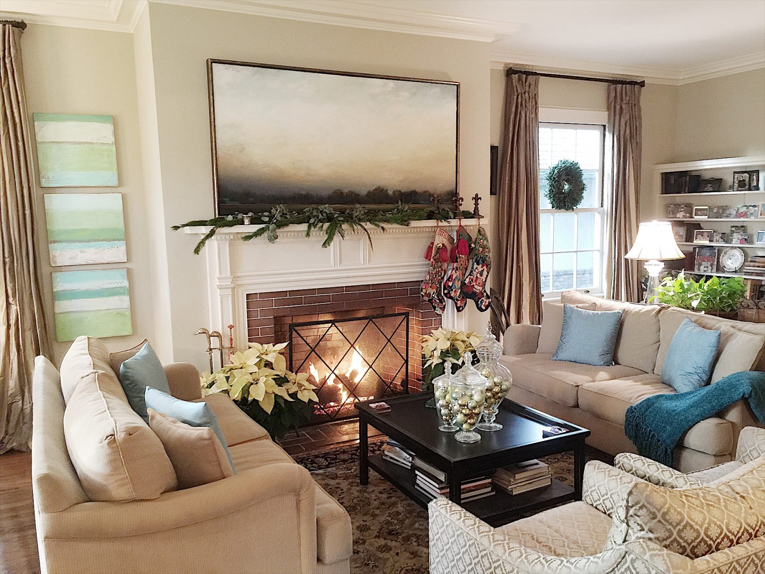 Living Room Holiday Before Photo