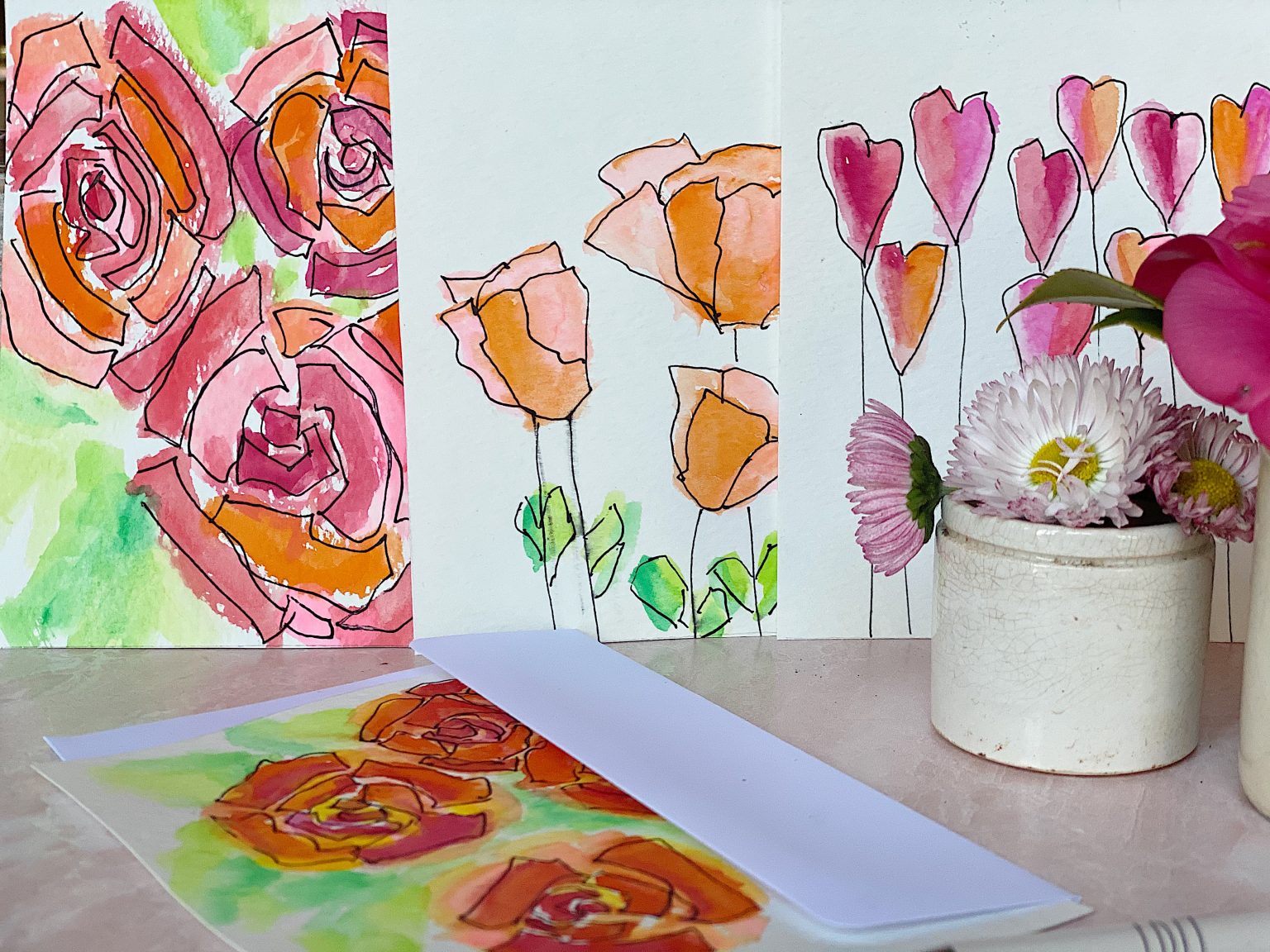 Paint Valentine's Day Cards
