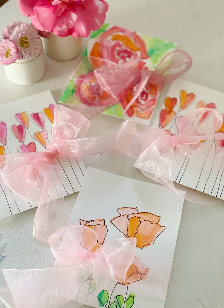 Paint Your Own Valentine’s Day Cards DIY