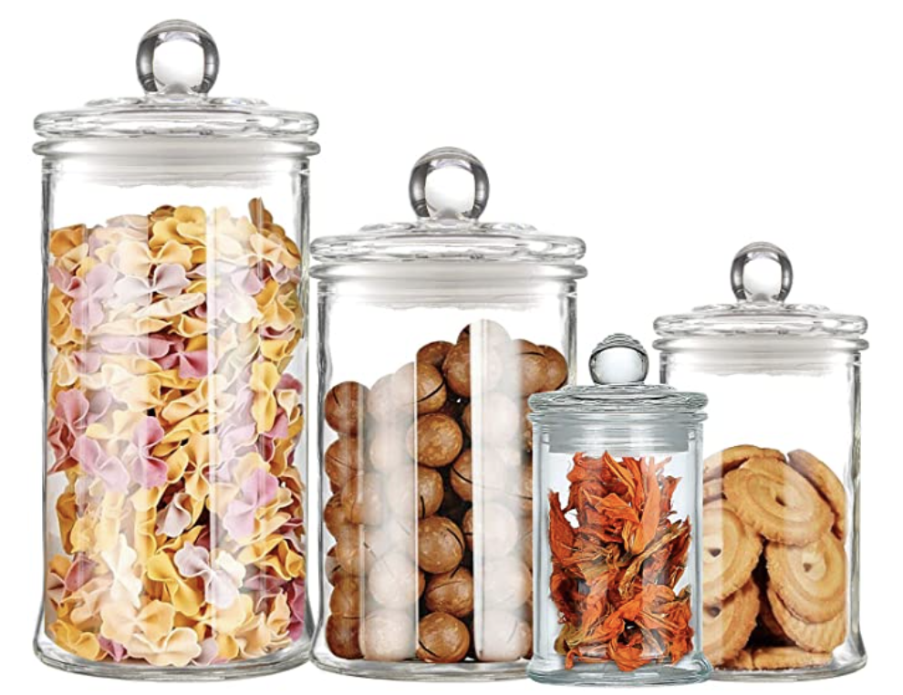 Set of 4 Apothecary Jars