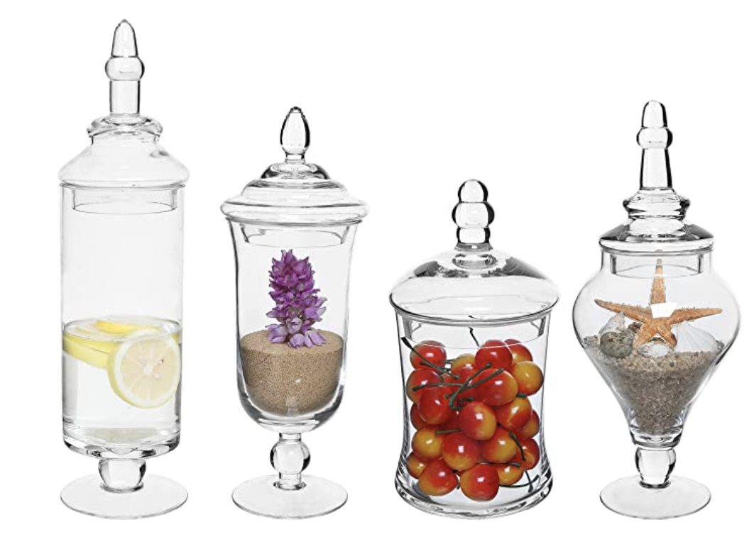 Set of 4 Apothecary Jars