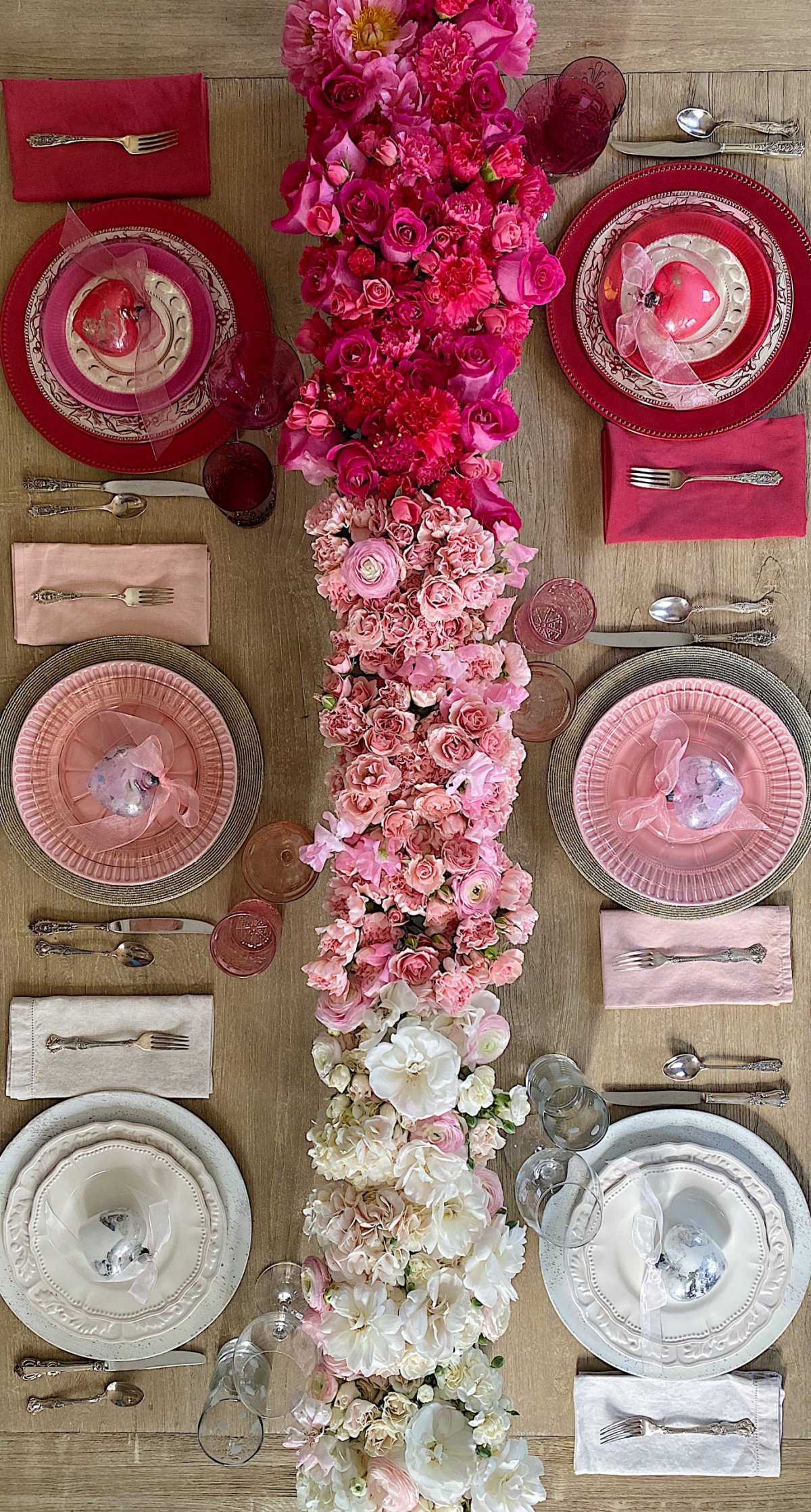 Valentine's Day Table Decorations Pink Obmre