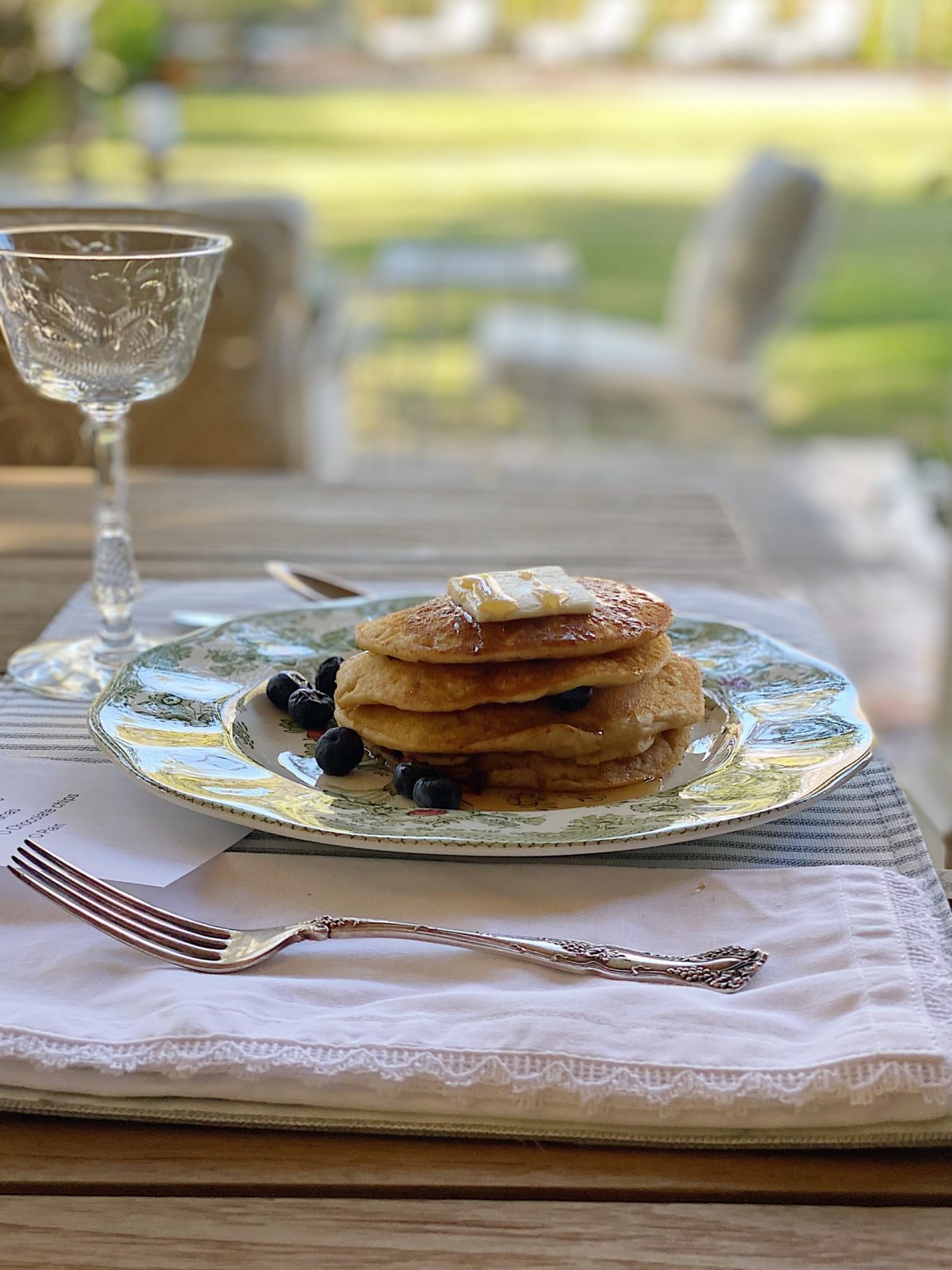 Blueberry Pancakes for Breakfast