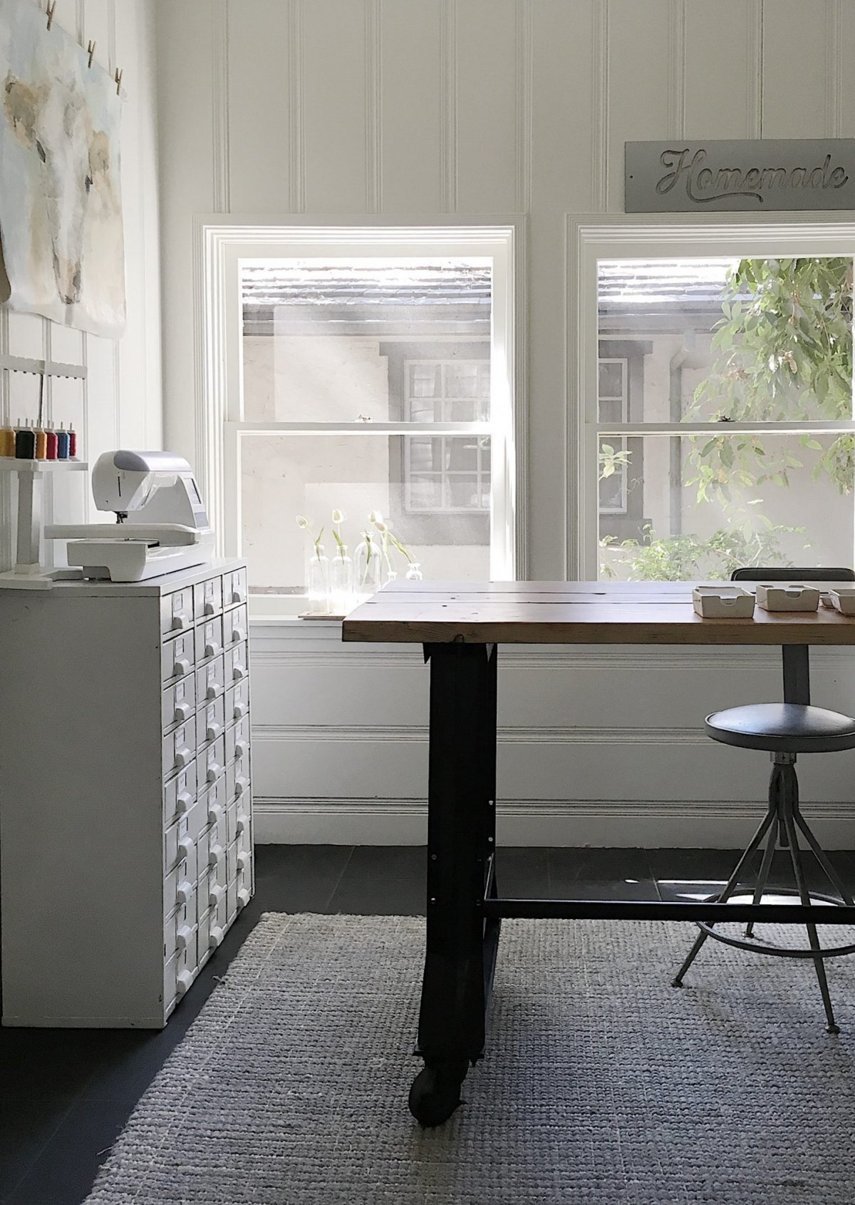 rose bowl flea market Craft Room Vintage Table