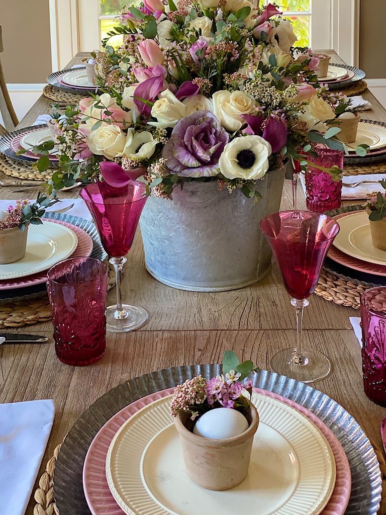 How to Prepare a Botanical Easter Brunch Table Setting