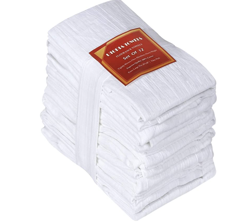 Printed Flour Sack Kitchen Towels and Aprons - Leslie Flynt