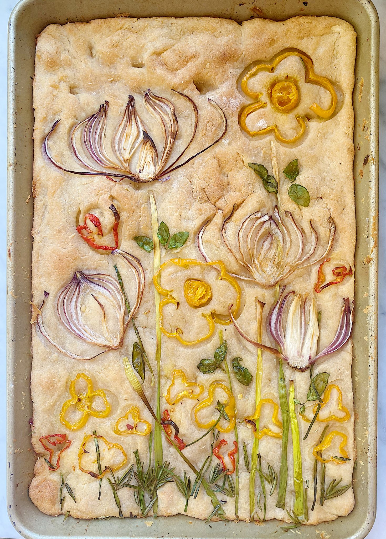 Focaccia Bread Garden Baked