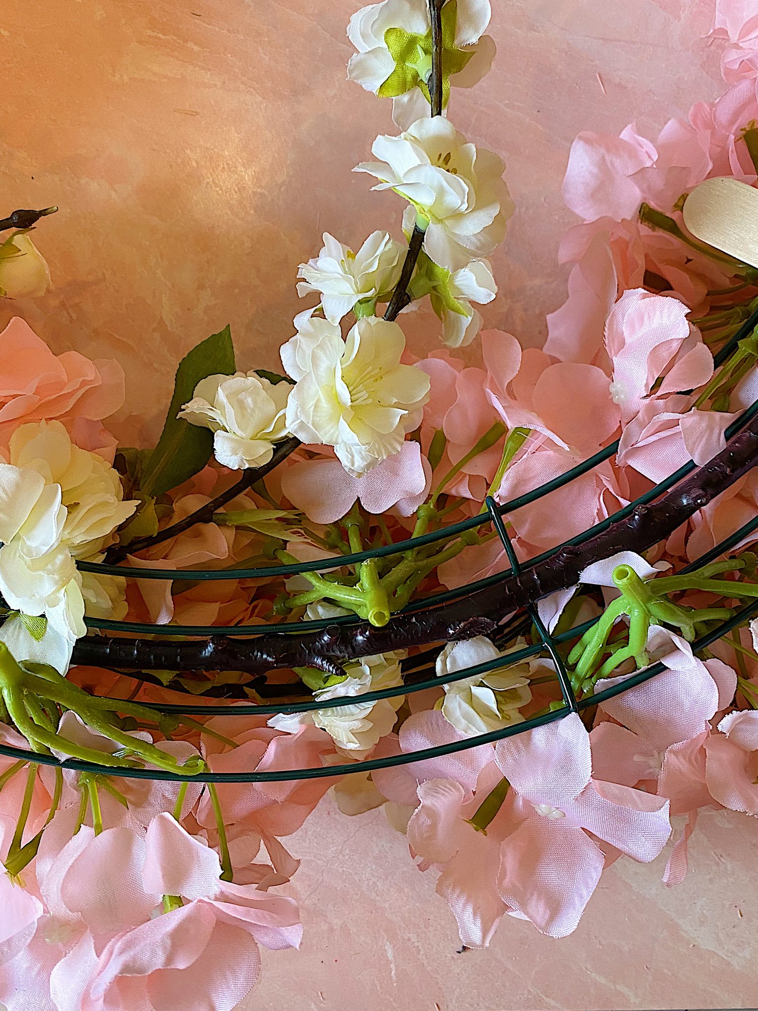How to Make a Spring Garden Wreath