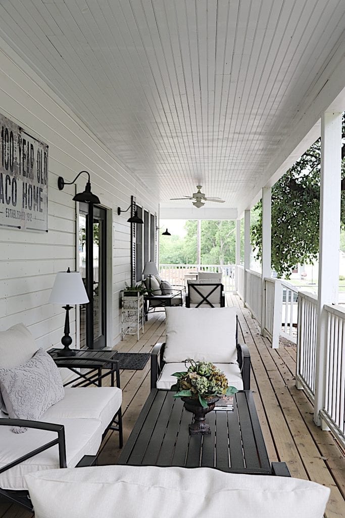 How We Built the Wrap Around Porch at our Waco Airbnb