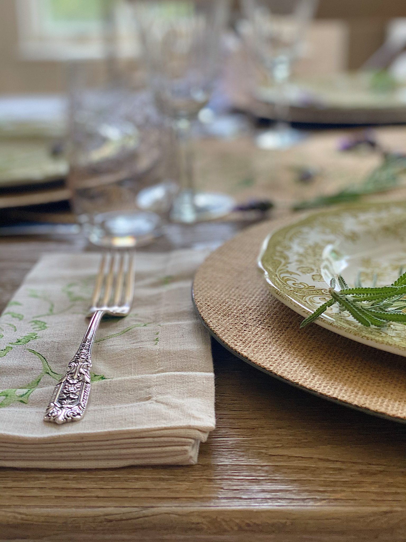 Painted Napkins Spring Crafts