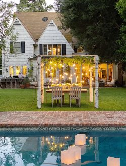 Poolside Dinner Party
