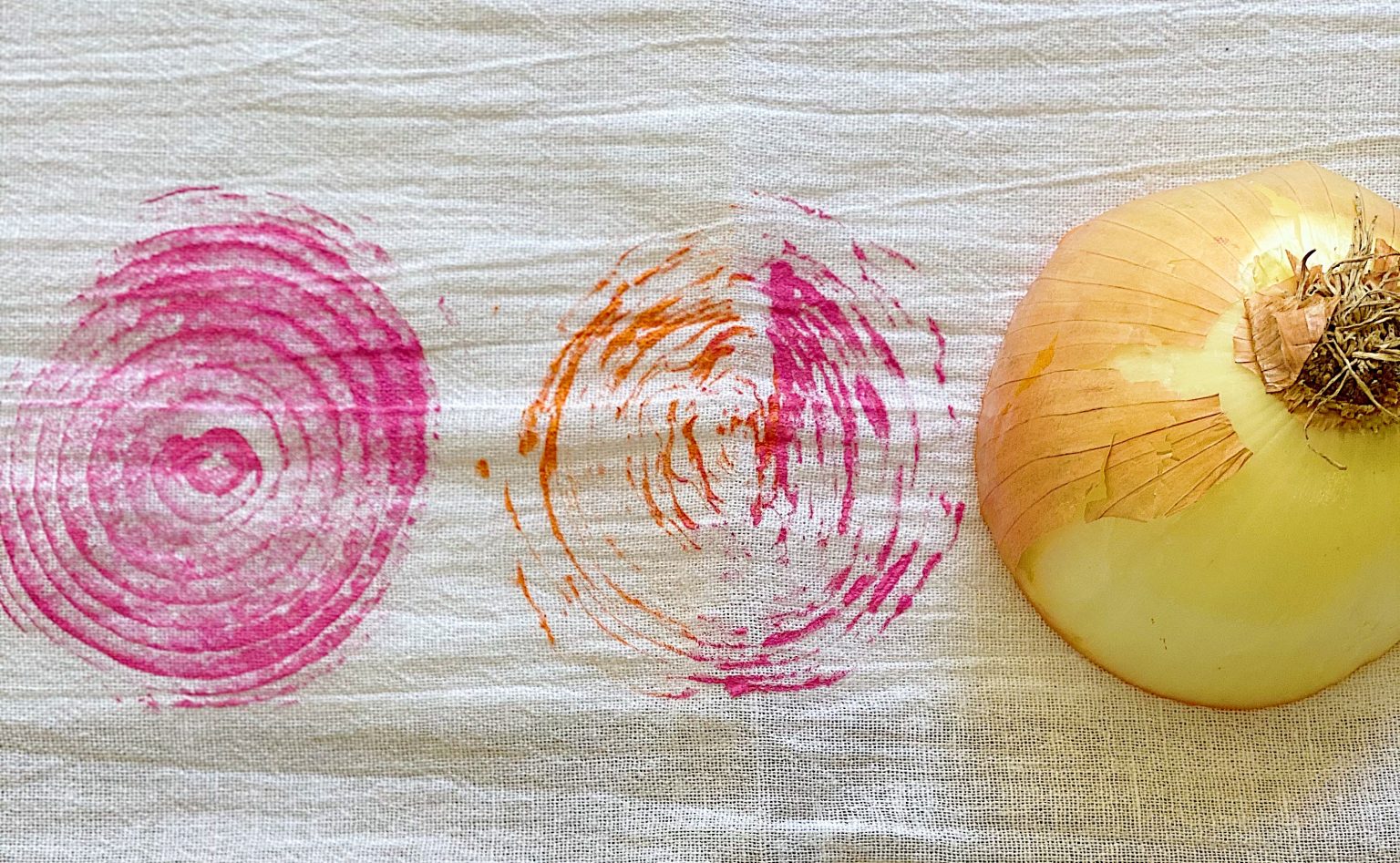 Printing with artichokes and Onions