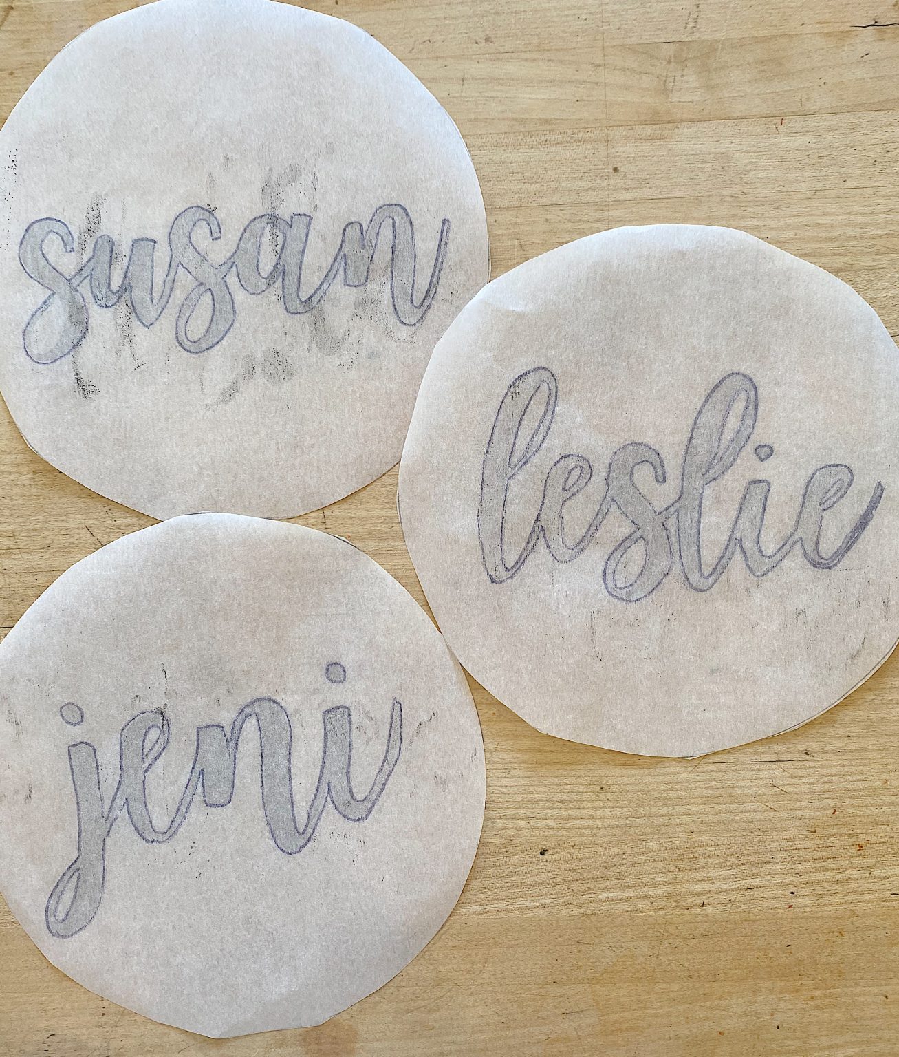 Stencils for Pancake Names