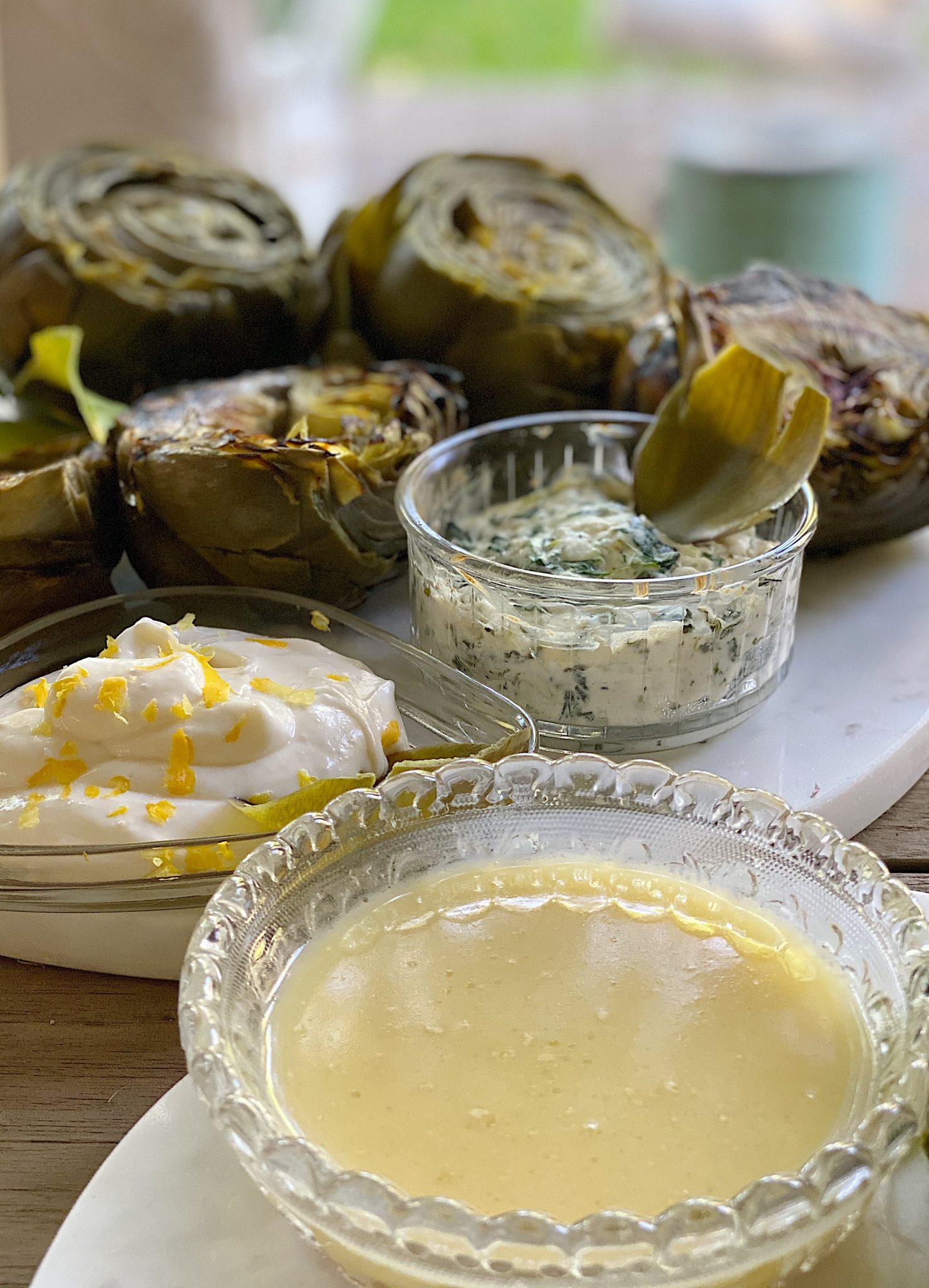 Artichokes and Dips
